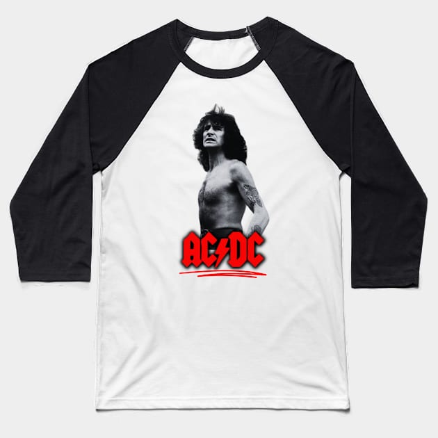 Vocalist Rock Band ACDC Baseball T-Shirt by Katab_Marbun